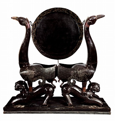 ②虎座鳳凰架鼓