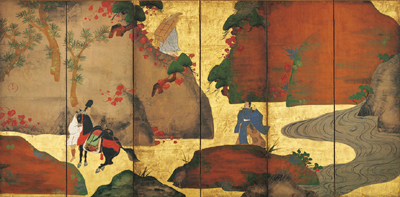 深江芦舟筆「蔦の細道図屛風」日本美術の祭典