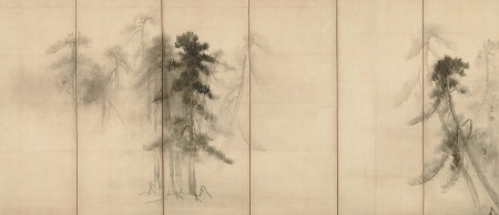 国宝 松林図屏風(右隻)