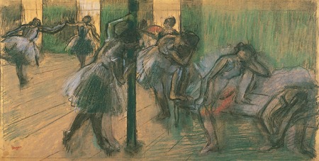 エドガー・ドガ《踊りの稽古場にて》